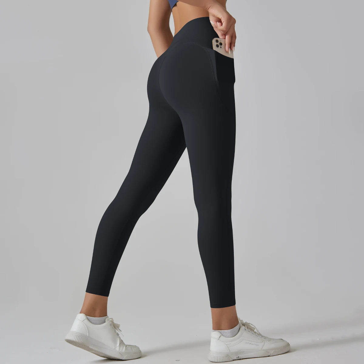 Women Leggings With Pockets Yoga Pants Gym Leggings Sport Women Fitness High Waist Female Legging Tummy Control Running Training