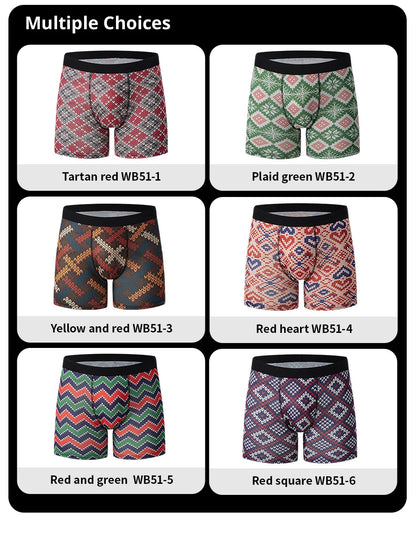 4/6Pcs Herrenmode Druck Lange Unterwäsche Jugendliche Für Erwachsene Multi-größe Bequeme Sport Boyshort Plus größe Fitness Shorts