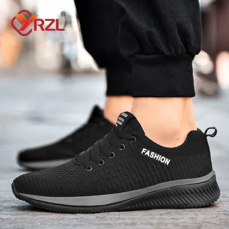 YRZL Sneakers Men Running Shoes Lightweight Sport Shoes Classical Mesh Breathable Casual Shoes Fashion Man Sneakers.