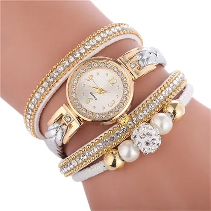 Bracelet Watches for Women Wrap Around Fashion Bracelet Dress Ladies Woman Quartz Wristwatches Women Watch Relojes Para Mujer.
