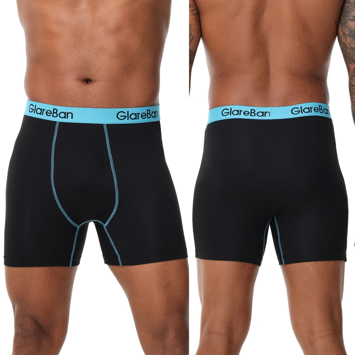 4 stücke Set Mid-Lange Boxer Shorts männer Unterwäsche Männliche Unterhose für Männer Homme Boxershorts Slips Weiche Höschen marke Sexy