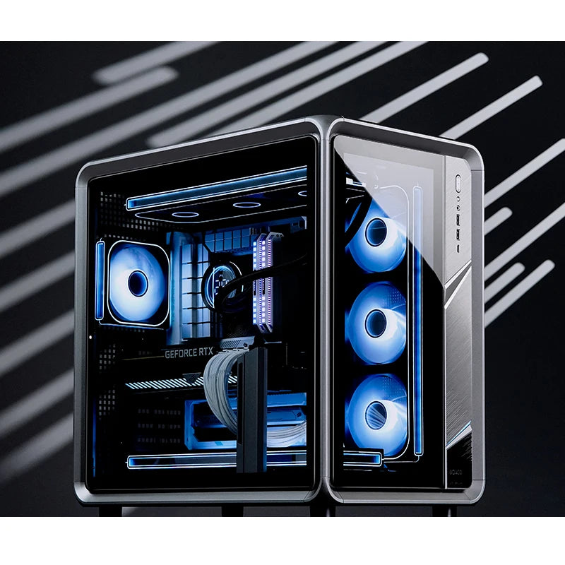 JONSBO BO400 ATX Desktop Case Aluminum Side View Sea View Room Chassis Supports 360 Water-cooled 10 Fan Positions.