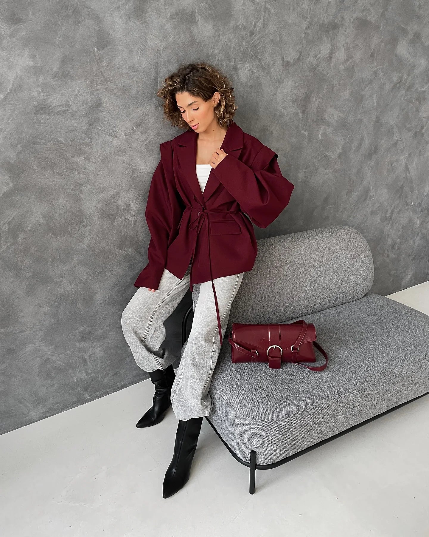 Fashion Solid Revers Hals Schulter Pad Anzug Jacke Frauen Langarm Eine Taste Spitze Up Mantel 2025, Herbst Neue Highstreet Büro Tragen