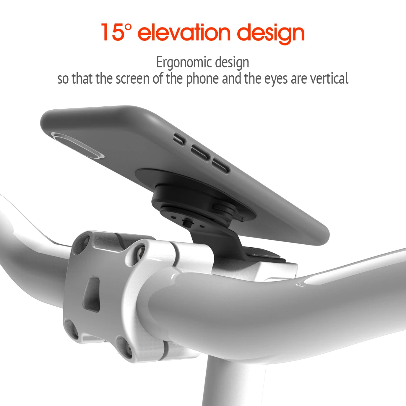 Bike Stem Phone Mount,Mountain Bicycle Phone Holder,Universal Aluminum Handlebar Cell Phone Cycling MTB Quick Attach/Detach.