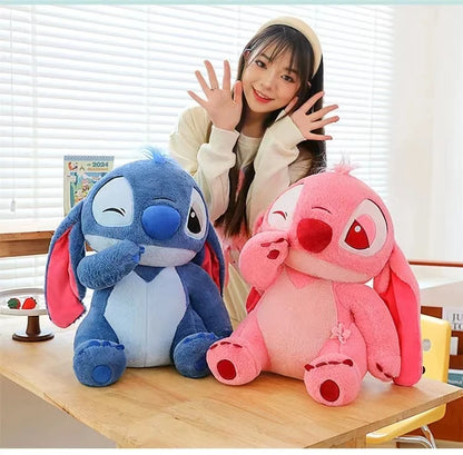30-90CM New Disney Lilo & Stitch Sakura Doll Cartoon Angel Plush Toy Cute Anime Soft Stuffed Kawaii Children's Birthday Gift