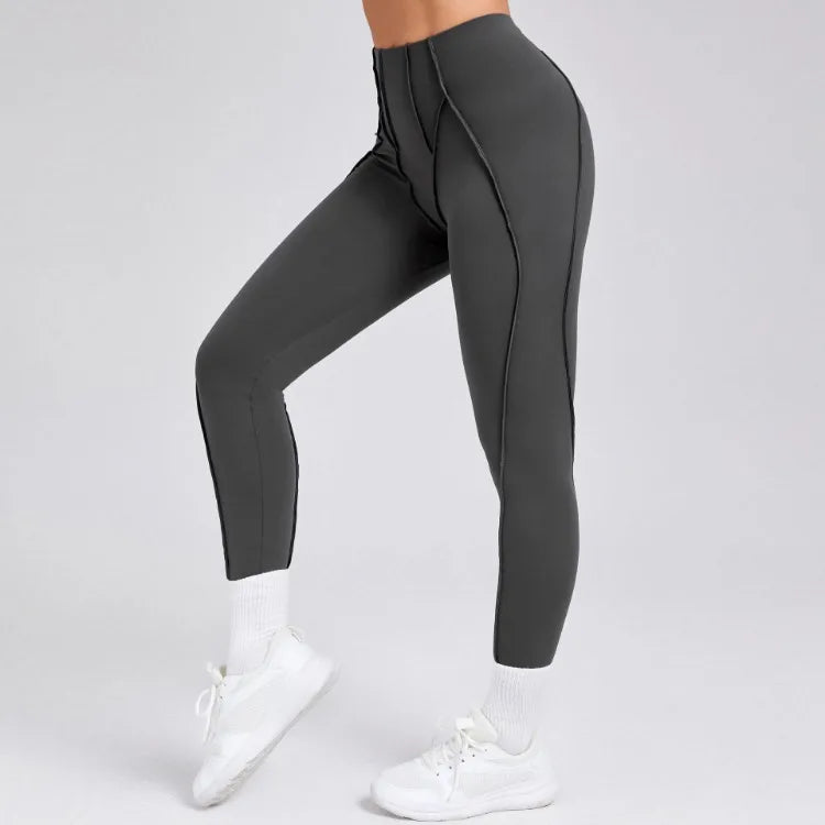 Seamless Yoga Leggings Pants Sports Fitness High Waist Peach Hip Raise Training Trousers Running Workout Gym Leggings for Women.