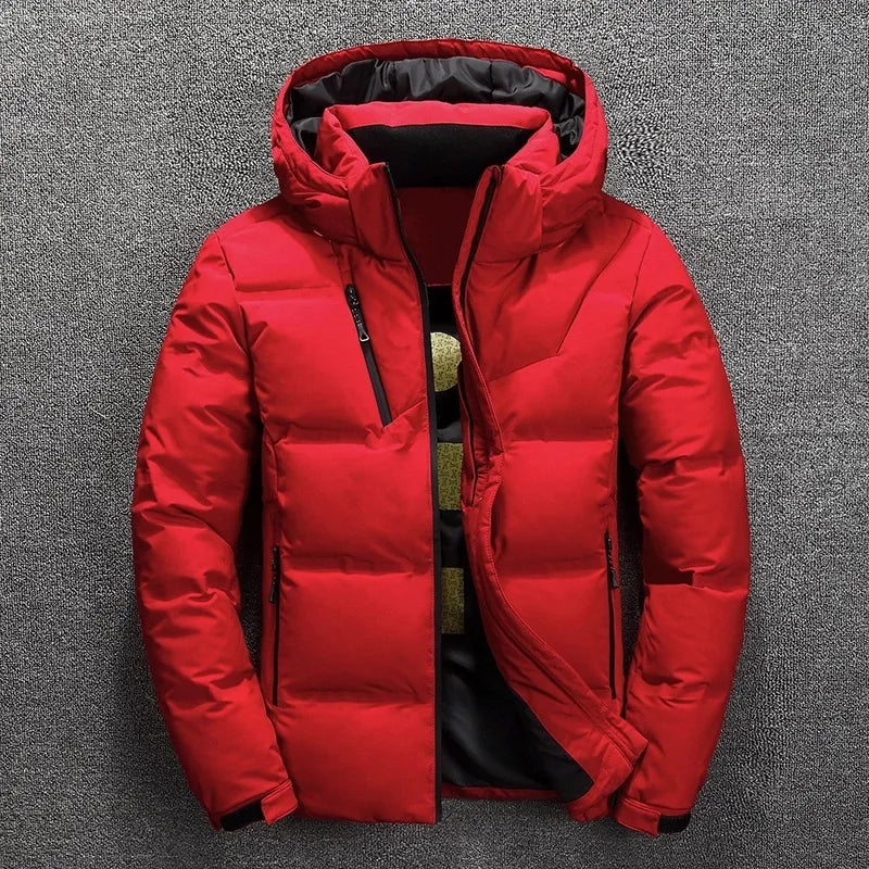 Winter new thick men's down jacket casual lightweight hooded detachable warm white duck down down jacket men's.