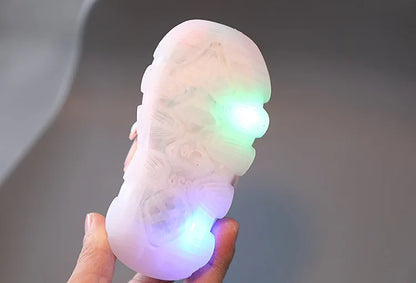 Children Led Casual Shoes Cute Cartoon Duck Sneakers Toddler Glowing Tennis Shoes Boys Girls Breathable Mesh Sports Shoes Sapato.