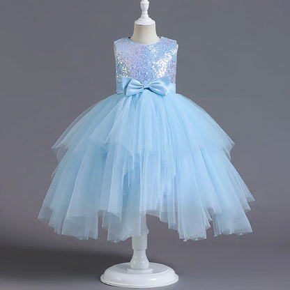 2025, lila Mädchen-Partykleider für Kinder, Mädchenkleider, Performance, Junior-Kleid, Hochzeit, Abend, Abschlussball, Urlaub, Rock, Kostüm