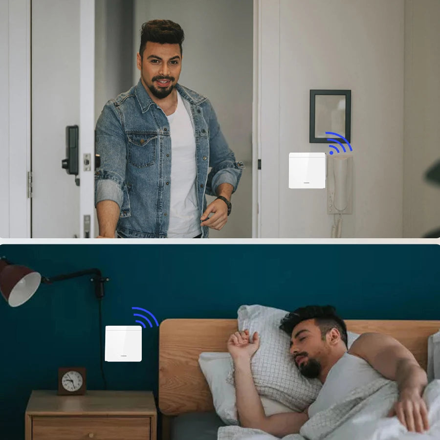 Drahtloser ON OFF-Schalter RF433-Modul Fernbedienung Lichtschalter 1/2/3 Gang Wandschalter für Glühbirne Kronleuchter 10A 110V 220V.