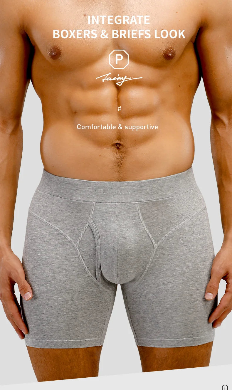 Hochwertige Herren-Boxershorts 52025 – weiche und bequeme Boxershorts aus Baumwollmodal. Ultimativer Komfort und Stil mit langen Boxern