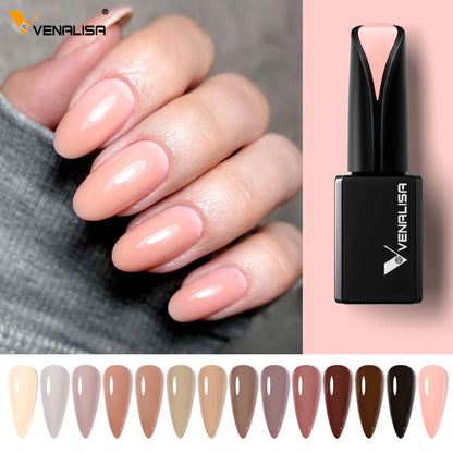15ml VENALISA Gel Nail Polish Highly Pigmented Full Coverage Nail Gel Lacquer Semi Permanent Beauty Matt Top Coat Gel Varnish.