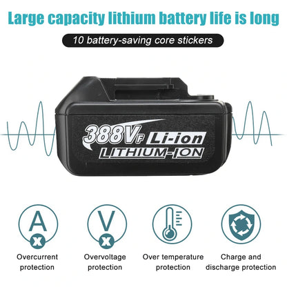 Drillpro Elektrowerkzeug-Set, 800 N.M, elektrischer Schraubenschlüssel, Bohrhammer, 13 mm Bohrmaschine, 125 mm Winkelschleifer für Mak 18 V