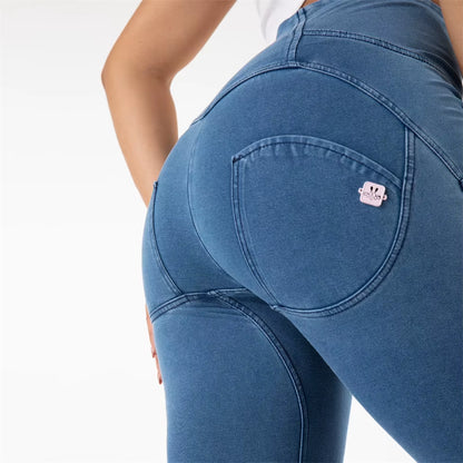 Shascullfites Melody Womens High Waisted Jeans Slim Fit Bum Lift Jean for Girls Push up Stylish Full Length.