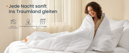 SONGMICS HOME Microfiber bedspread duvet filling: 100% microfiber quilt with 8 loops, 300 GSM  - et.