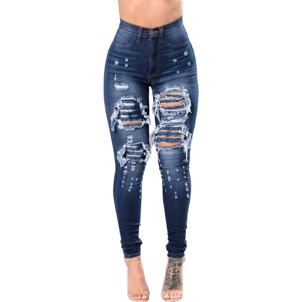 Women'S Ripped Jeans Pants.