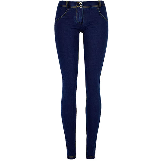 Stretch Jeans Low Waist Women Tight Skinny Denim Pants Buttock Push up Leggings Female Pull on Pencil Trousers Bodycon Jeggings.