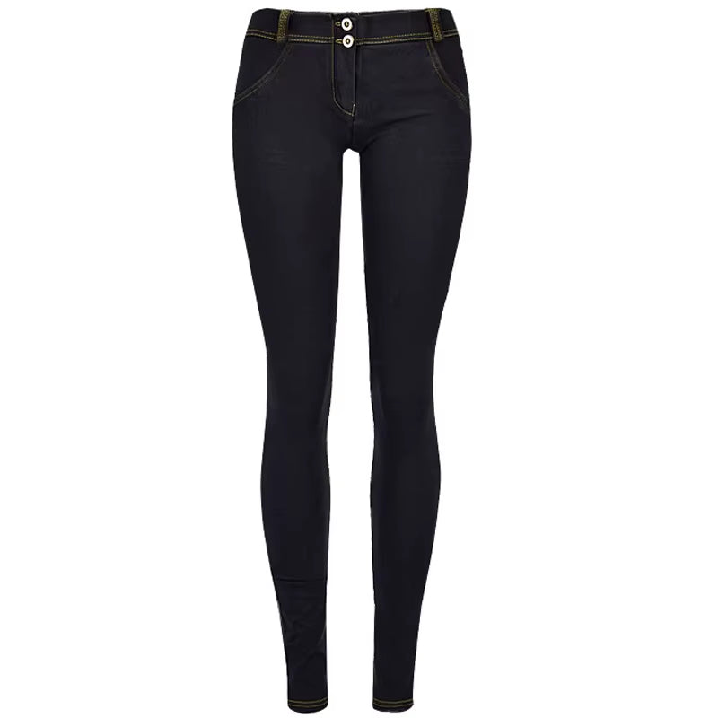 Stretch Jeans Low Waist Women Tight Skinny Denim Pants Buttock Push up Leggings Female Pull on Pencil Trousers Bodycon Jeggings.