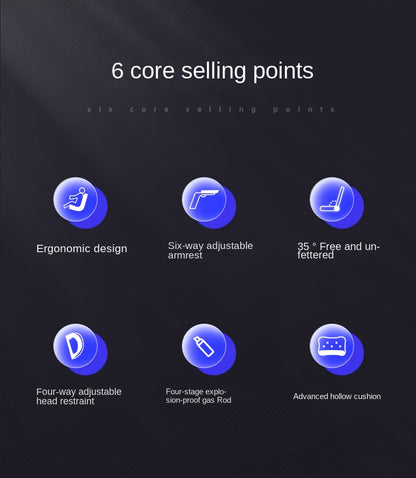 UVR Mesh Personal Bürostuhl, bequemer, ergonomischer Design-Sessel, Möbellift, verstellbarer Liegestuhl, Gaming-Computerstuhl