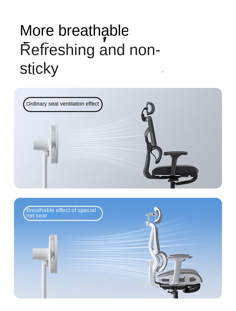 Uvr inländische bequeme sitzende atmungsaktive Mesh Stuhl ergonomisches Design Liegestuhl Büro verstellbare Lordos stütze Stuhl