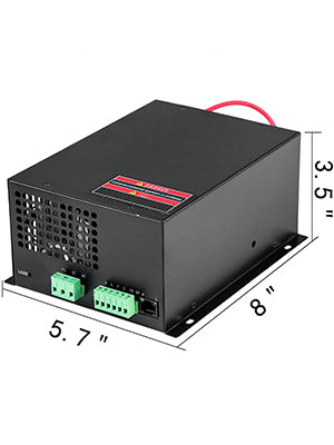 VEVOR CO2 Laser Power Supply Switch AC110V / AC220V 50W 80W 100W Small & Light for Laser Tube Engraving Cutting Machine, Sale.
