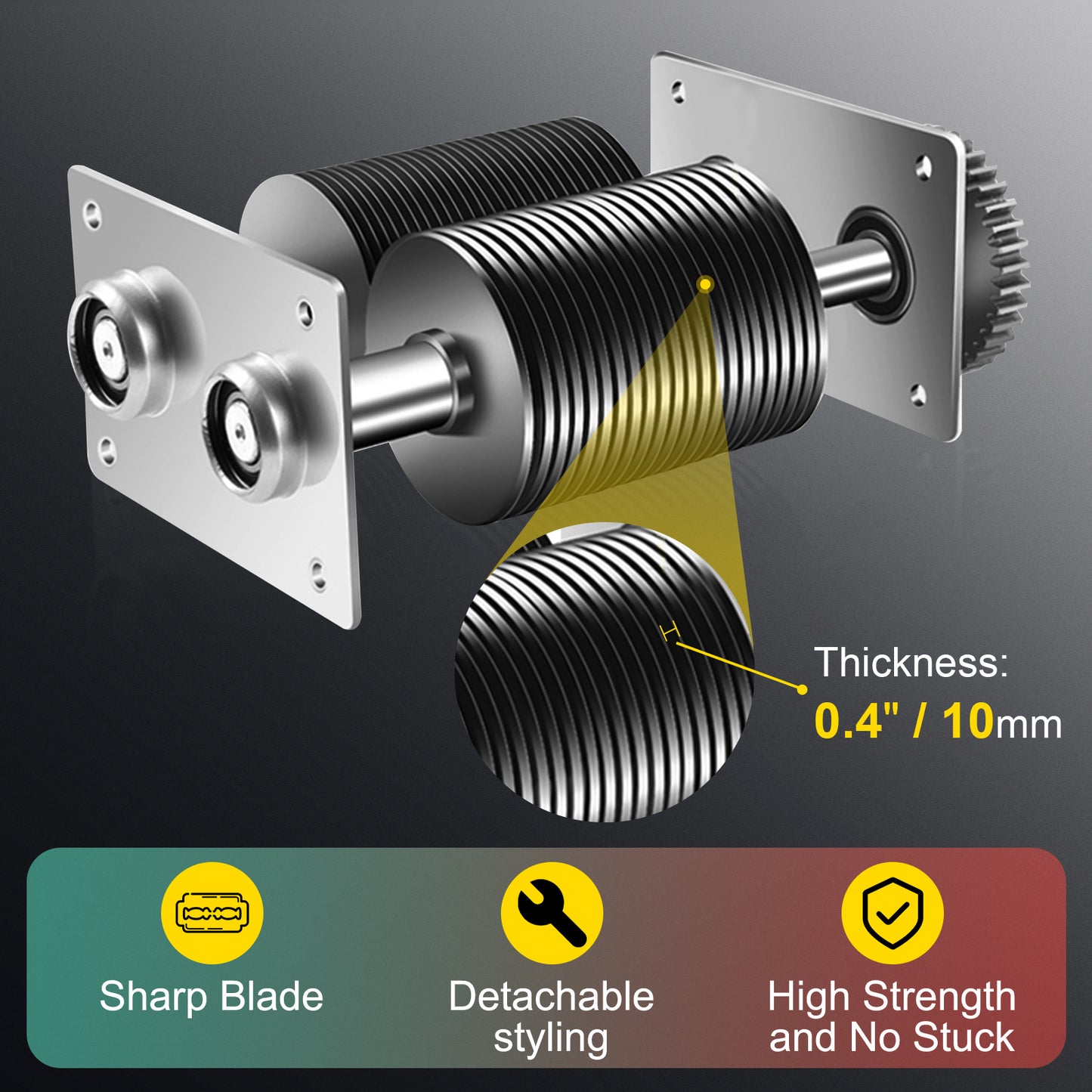 SucceBuy 250kg/H Commercial Electric Meat Slicer Grinder Vegetable Cutter Shred Machine 850W Home Automatic Food Chopper Chipper.