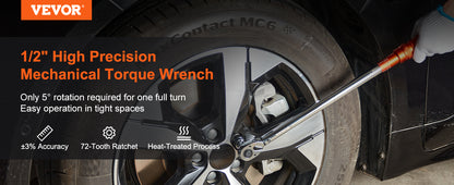 Vevor 1/2 "3/4" 1/4 "mechanischer Drehmoments chl üssel satz Präzisions zeiger Handwerkzeuge Drehmoments chl üssel mechanische Werkstatt Autore parat ur werkzeug