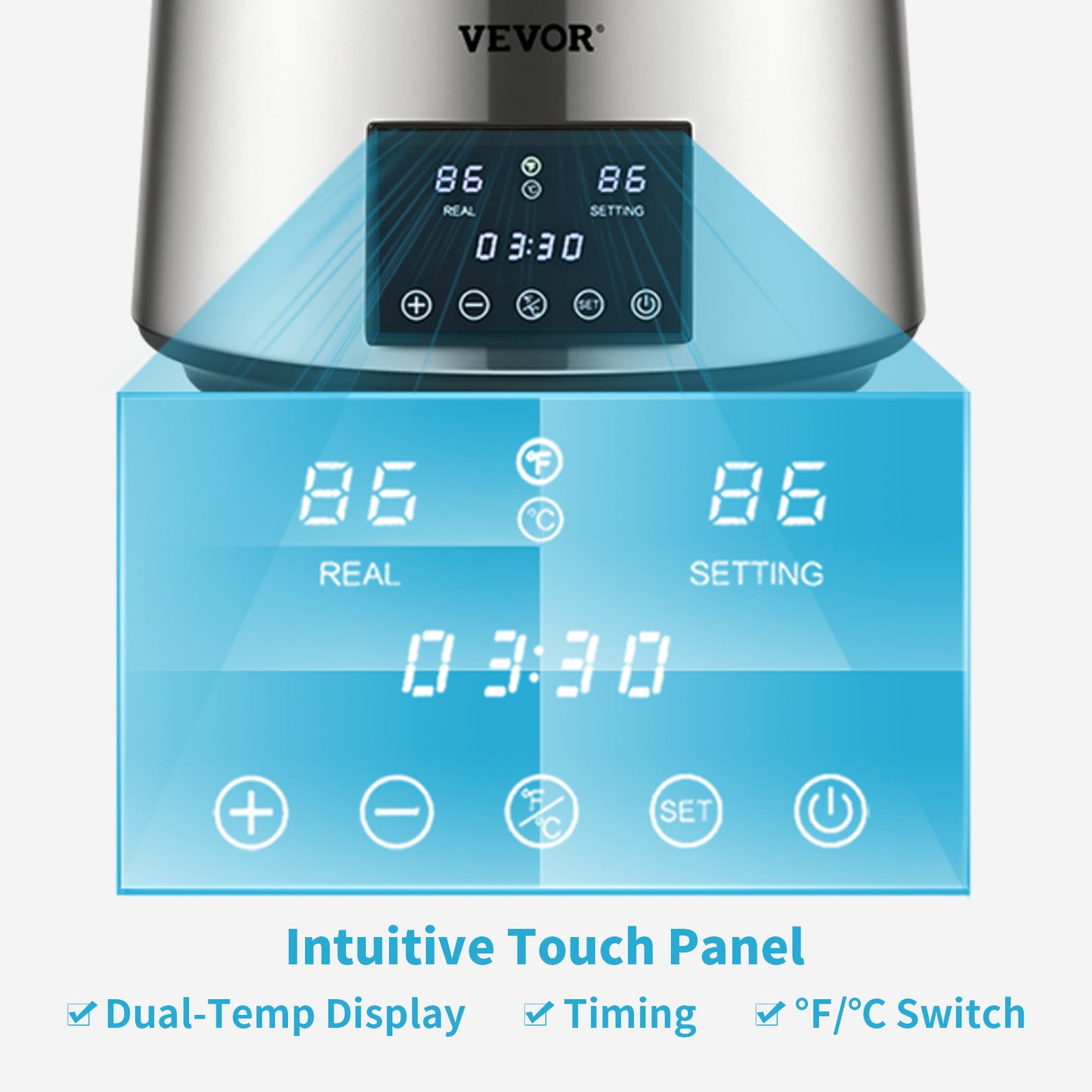 SucceBuy 4L Water Distiller Purifier Filter Dispenser Drinking Bottle Softener Temp Display Overheat Protection Home Appliance.