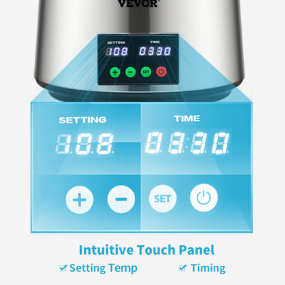 SucceBuy 4L Water Distiller Purifier Filter 1 L/H Distilling Speed Dispenser Drinking Bottle Softener Touch Screen Home Use.