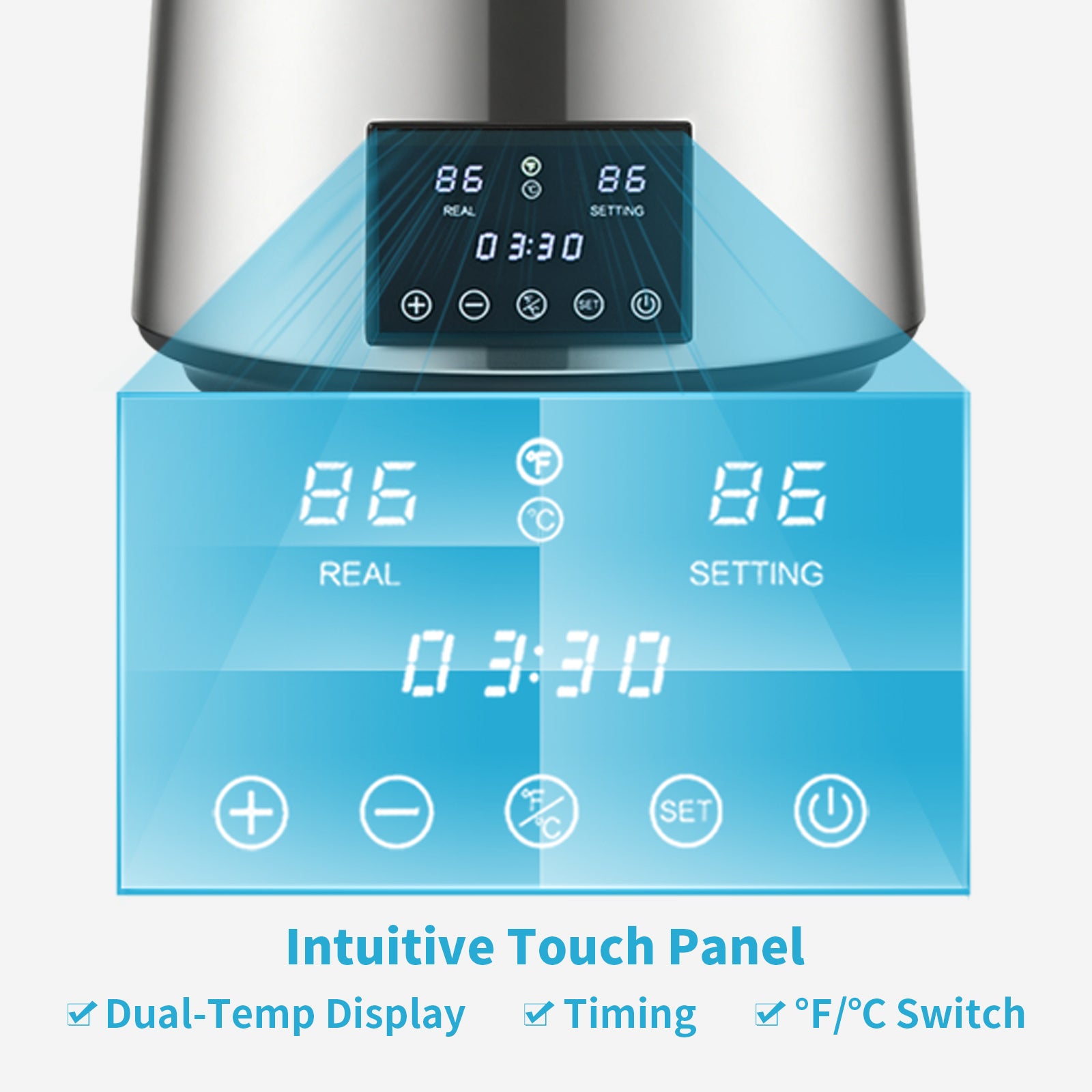 SucceBuy 4L Water Distiller Purifier Filter Dispenser Drinking Bottle Softener Temp Display Overheat Protection Home Appliance.